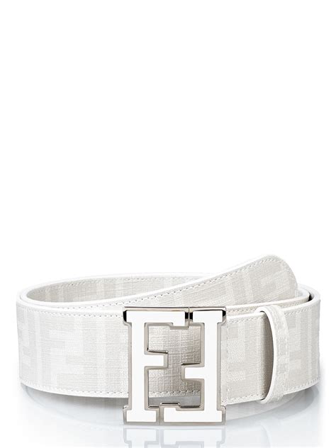 white fendi mens belt|all white fendi belt.